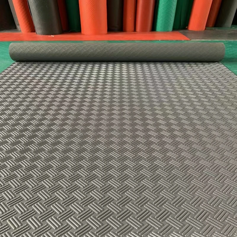 non slip coin leaf anti slip PVC bus mats flooring mats