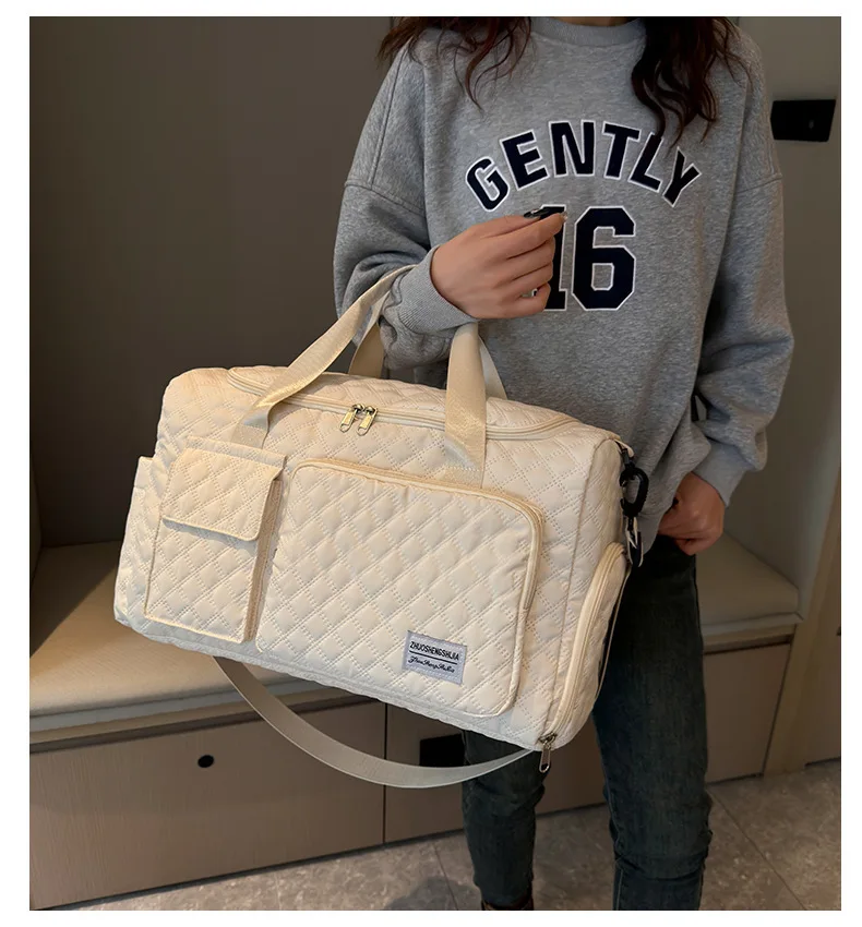 Gym duffel bag with shoes warehouse  large capacity  dry wet separation storage bag  shoulder bag