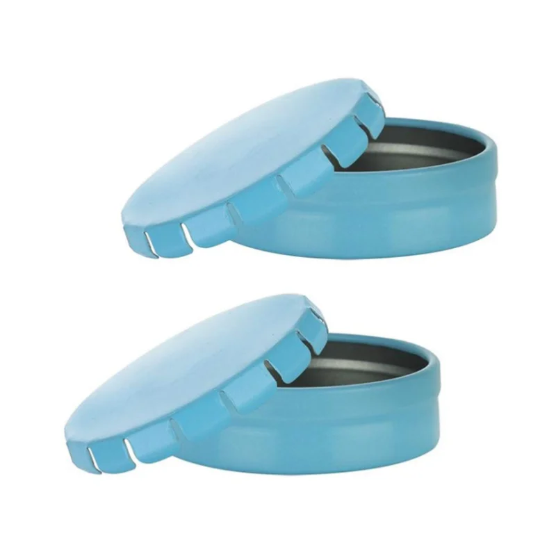 Round shape click clack mint tin box/ food grade peppermints tin packaging box