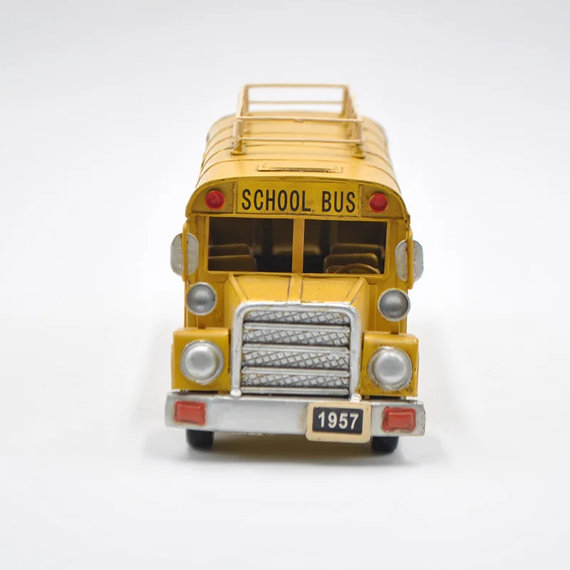 Model School Bus Fashion Home Decor Luxury Decoration Home Handmade Craft