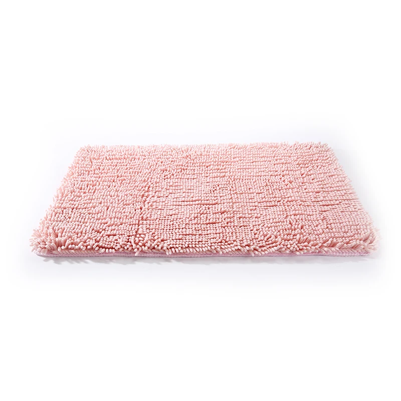 Water Absorbent Soft Microfiber Shaggy Mat Soft Textured super Absorbent Shaggy Bath Rug non slip bath mats for bathroom floor