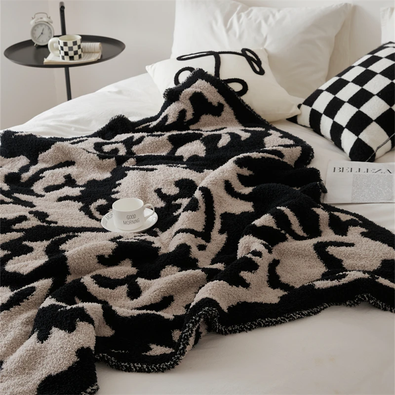 100% feather polyester knit blanket throws for bedroom NDW
