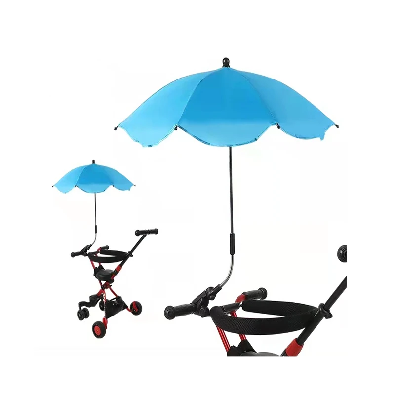 Factory Wholesale Sunshade Mini Portable Clamp Baby Pram Stroller Buggy Umbrella
