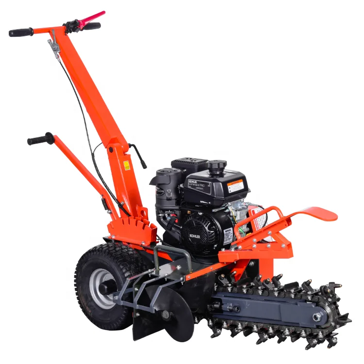 Minil trencher with trencher chain