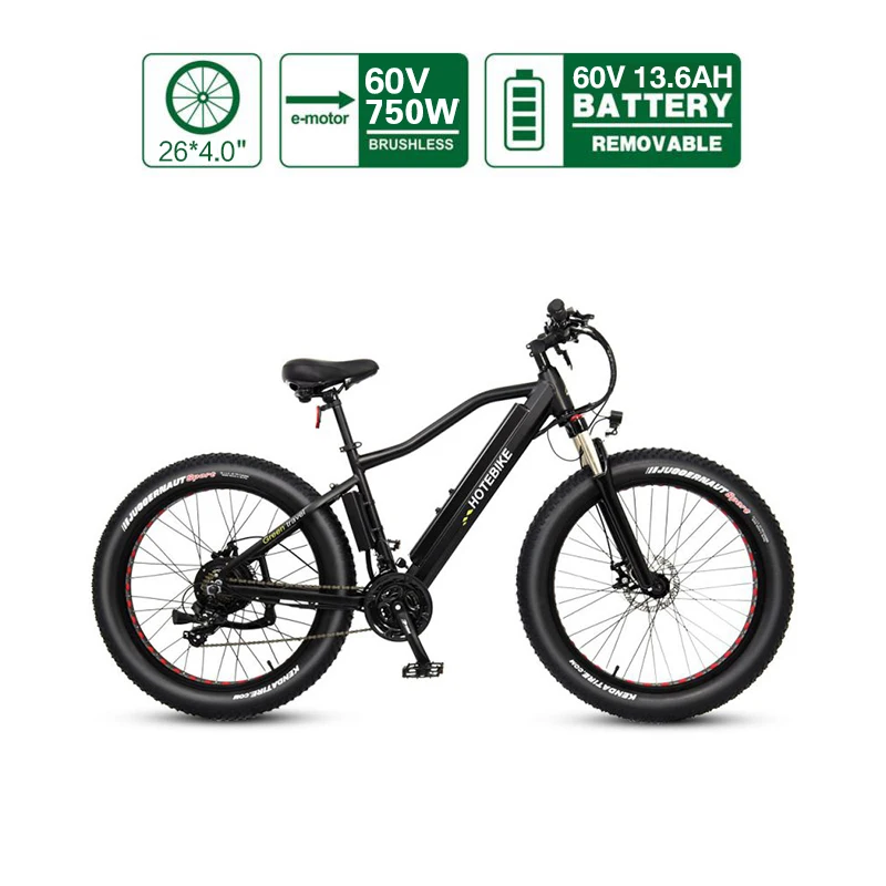 60v high power electric mountainbike 26 inch fat tire 500w 750w 1000w