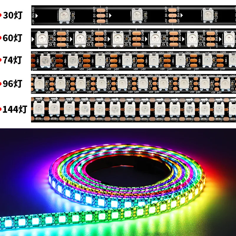 WS2812B WS2811 Electrical Extension Cable 3 Pin 18AWG LED Strip Light Ribbon Wire for WS2812 Color Changing Flexible LED Tape