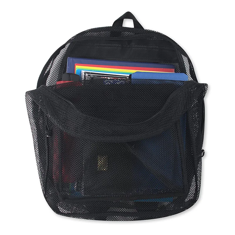 Custom Lightweight Netted Camping Daypack Breathable Mesh-panel Trail Outdoor Ventilated Backpack for Outdoor Activities Hiking