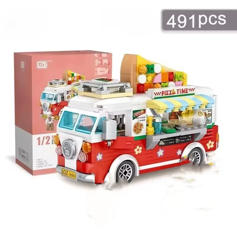 Loz French fries shop 7 year olds children construction plastic kits building games toy block