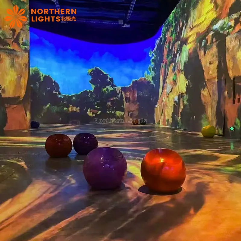 Indoor Or Outdoor Immersive Experience In Technological New Space Interactive Projection For Commercial Centers