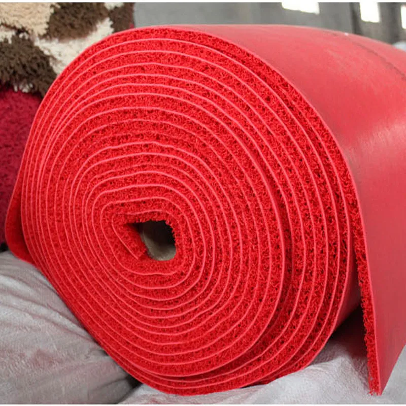 PVC Coil Foam backing carpets mat roll pvc carpet plastic floor mat commercial custom foot outdoor floor mats rolls