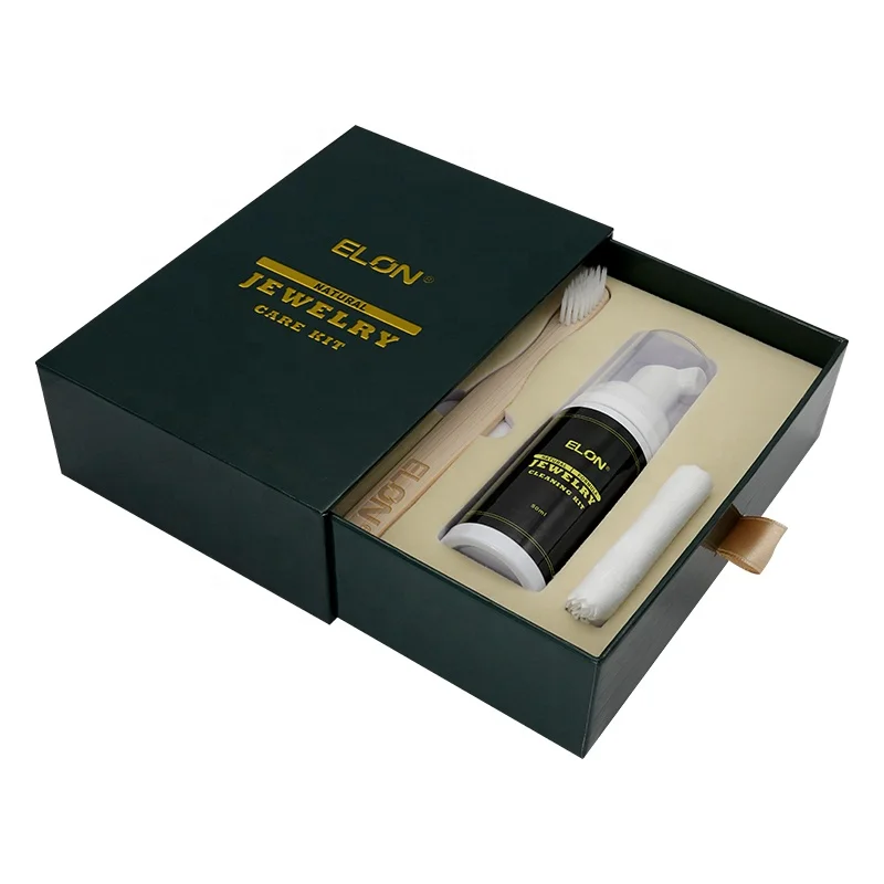 Wholesale 100% Natural 50ml jewelry cleaning kit for luxury silver pearl diamond Gem jewelry watch cleaner kit