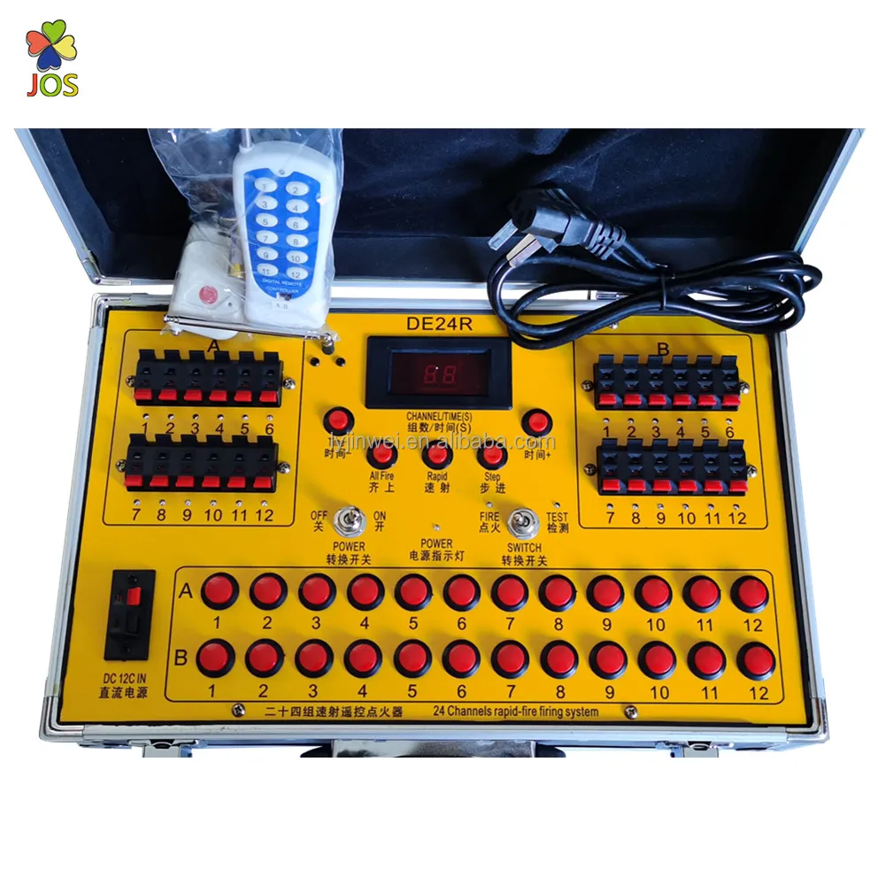 24  channel  rapid fire and step fire  wireless remote control  fireworks  firing system with