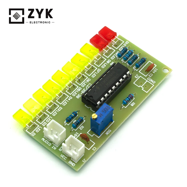 LM3915 Audio Level Indicator DIY Kit Electronic Circuit Kit Production Suite Solder Practice Kit