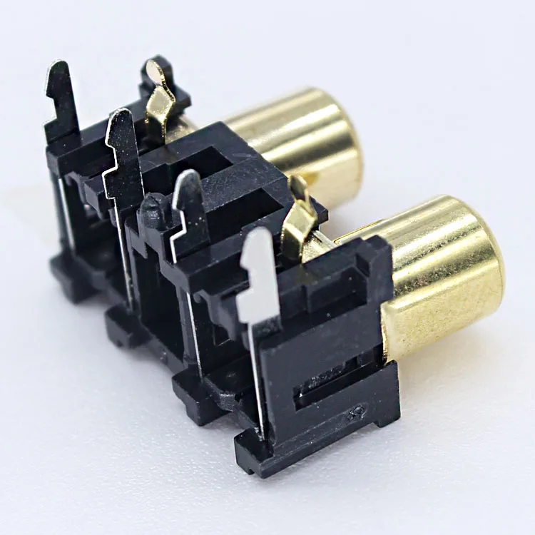  6Pin разъем Rca для монтажа на печатной плате золотое покрытие терминал женский/мужской 3 5 возраст 2 4 6 путь бытовой электроники из чистой меди