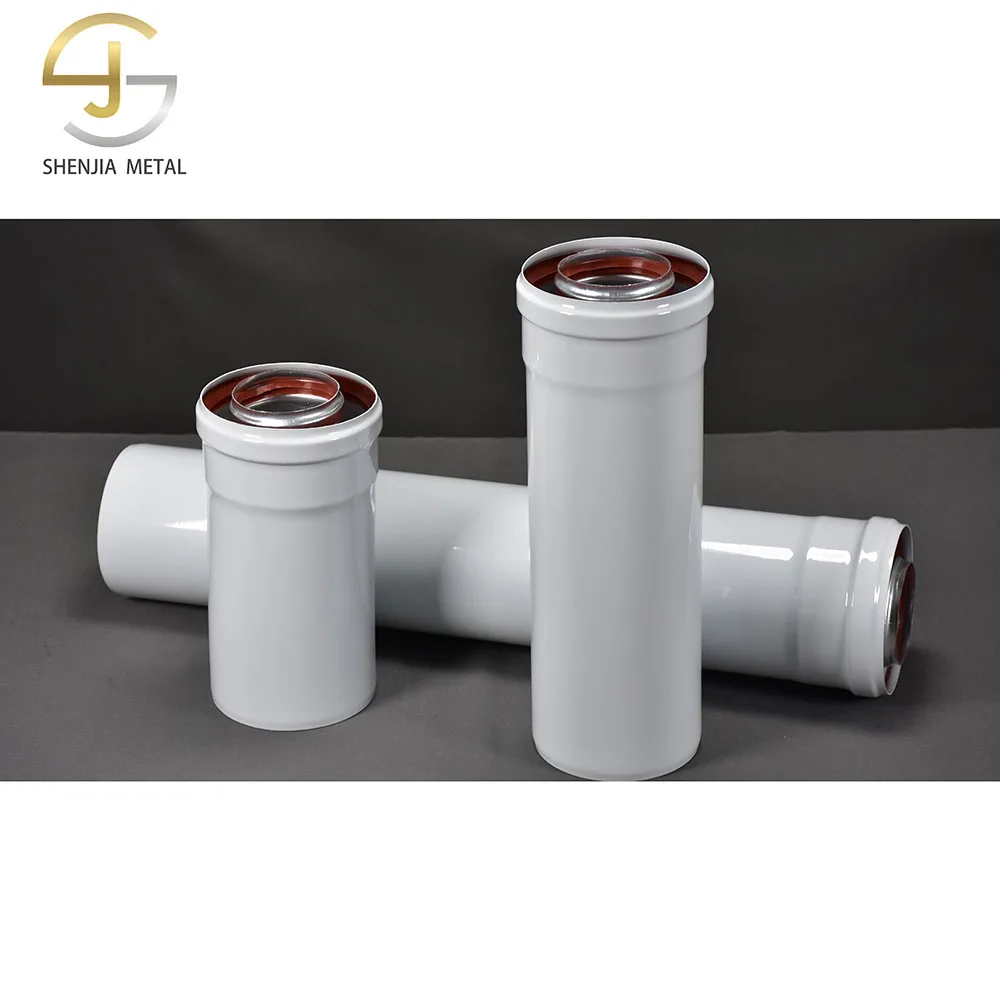 Алюминиевая двойная удлинительная трубка домашний неконденсационный удлинитель дымоход 100/60 мм аксессуары для камина