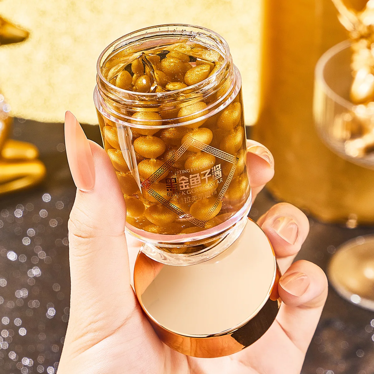 Hydrating and moisturizing Black Gold Caviar Lift Eye Cream Eye