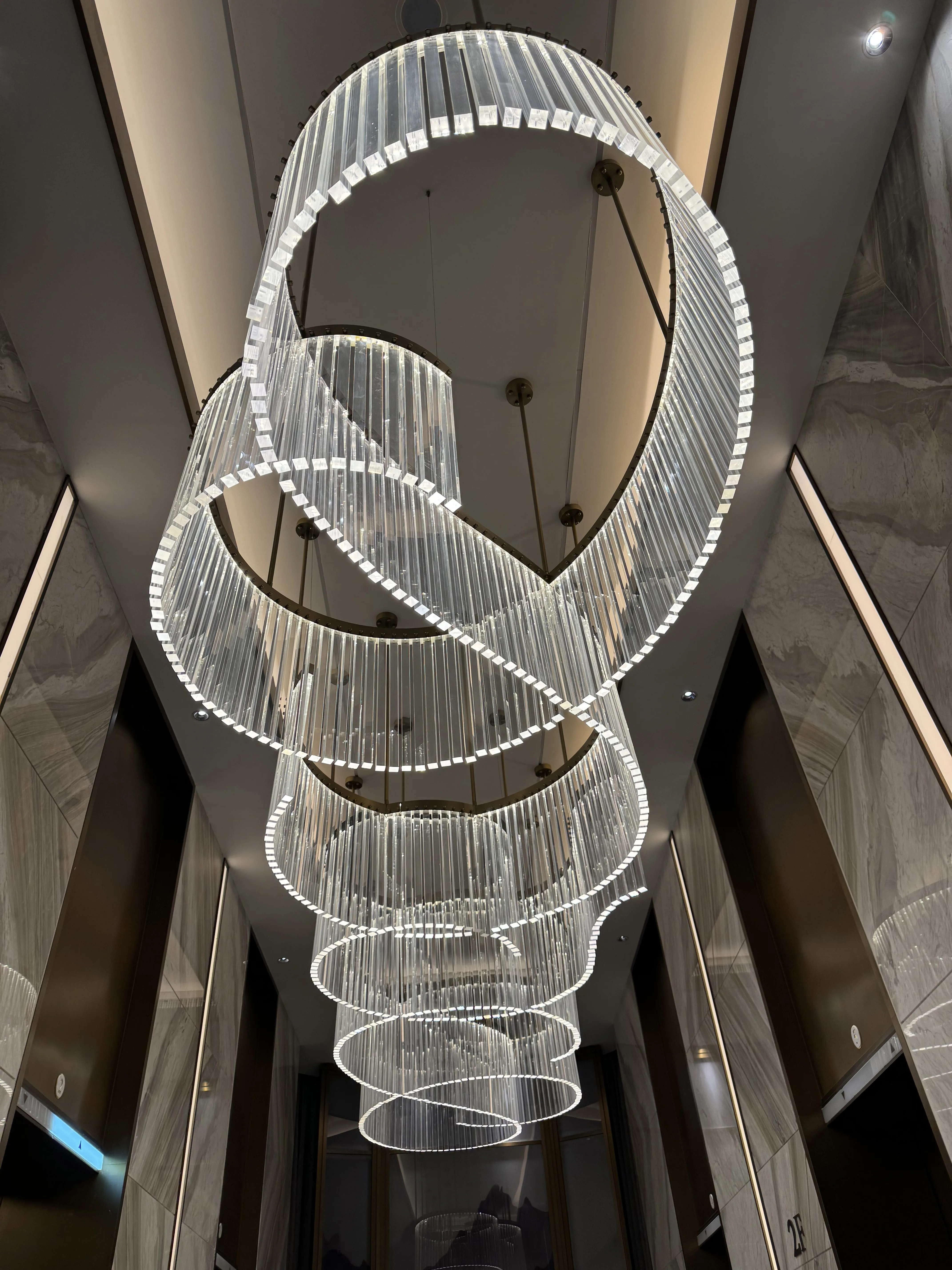 modern luxury chandelier for high ceilings large staircase hotel wedding decoration lighting chandeliers pendant lights