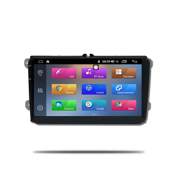 IOKONE 9-дюймовый емкостной Android 9.0 сенсорный экран автомобиля DVD стерео плеер для VW мужские поло Passat