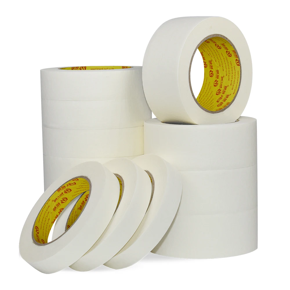 Factory Wholesale Crepe Paper Without Residue Purpose Paint Masking Adhesive Tape Automotive Masking Tape