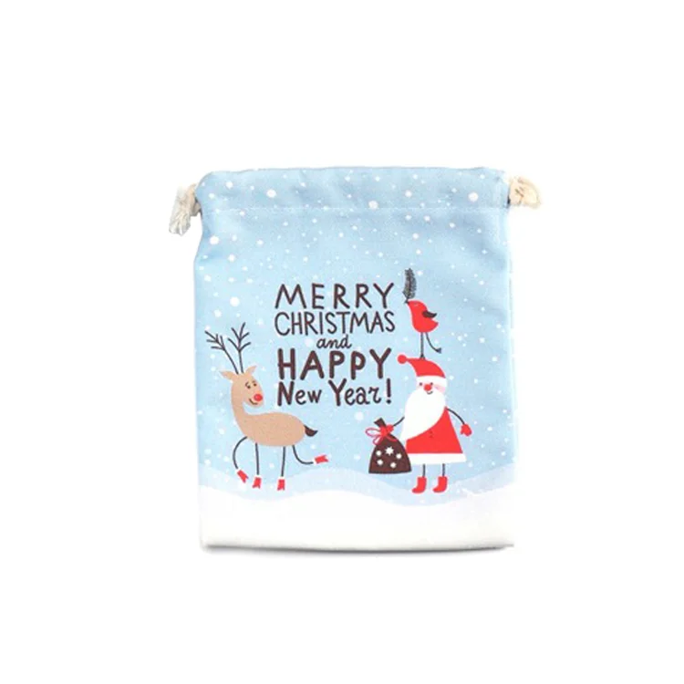 
Hot Sale Christmas cotton bag for gift 