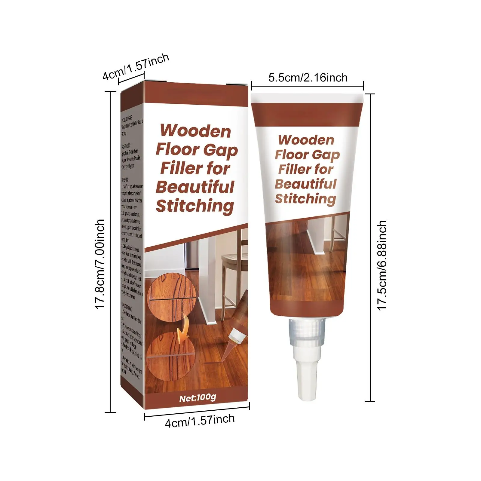 Wood Furniture Repair Cream Paste Paint Pen Kit Fast Vinyl Touch-Up for Floor Dent Gap Damage Scratch Fix Removal Remover Polish