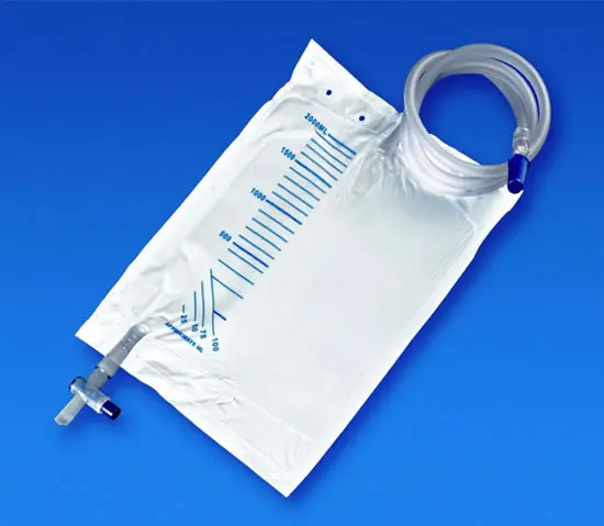 manufacturer Cheap good quality Medical disposable drainage pack with double-parts drip chamber silicone outlet 2000ml