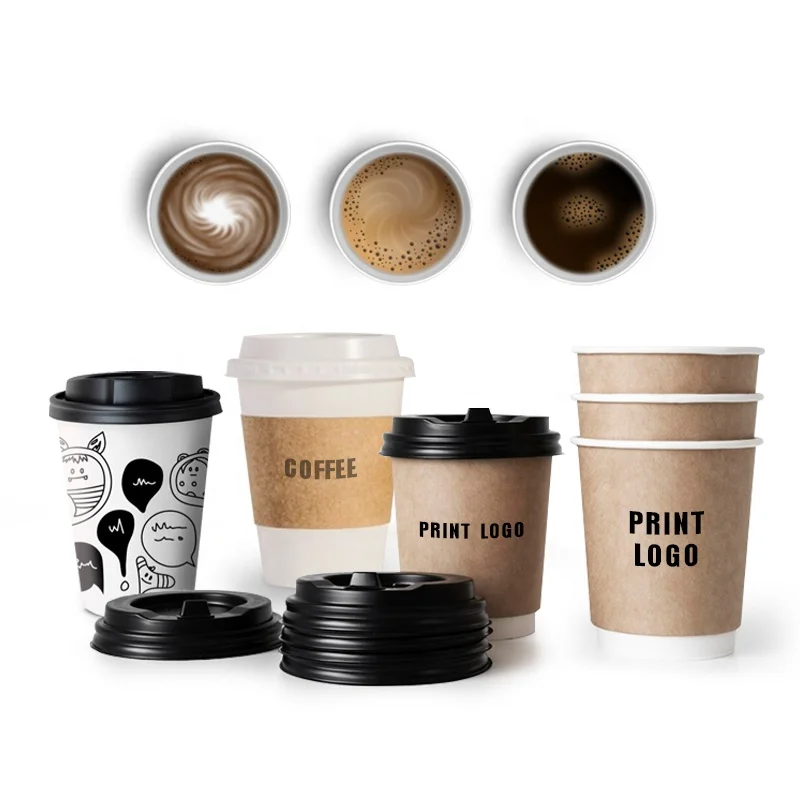 Custom logo printed clear 6/8/10/12/14/16/20/24oz PP PET transparent disposable plastic boba cup lids for coffee beverage