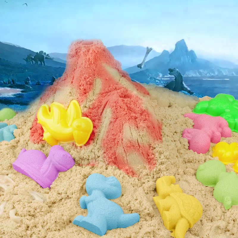 Space magic sand toy dino set