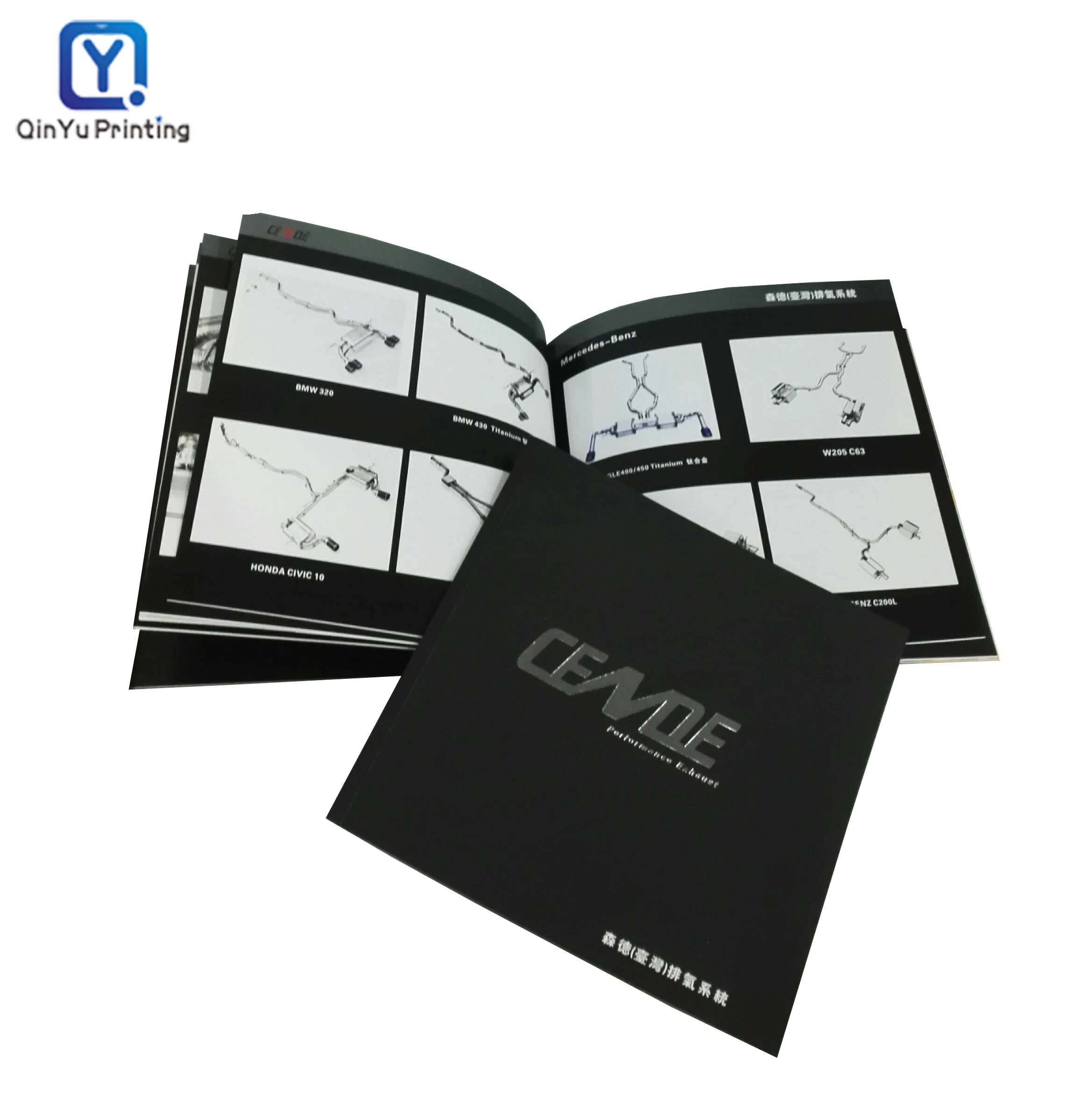 Custom Emboss Commercial Catalog Book Magazine Brochure Printing House