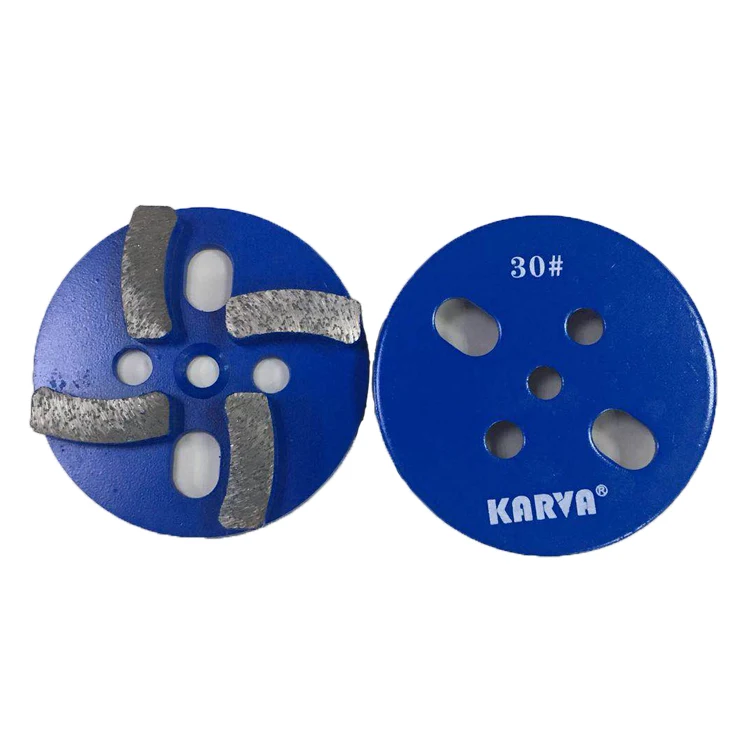Diamond Grinding Plate for Polishing Concrete Terrazzo Stone Floor With 4 heads Grit 30# to 120#