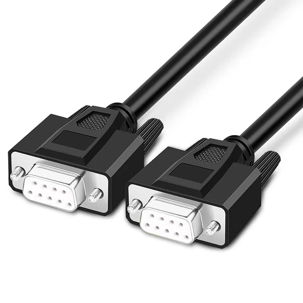 China Manufacturer black 9 15 25 Pin DB Male To Female Serial Cable
