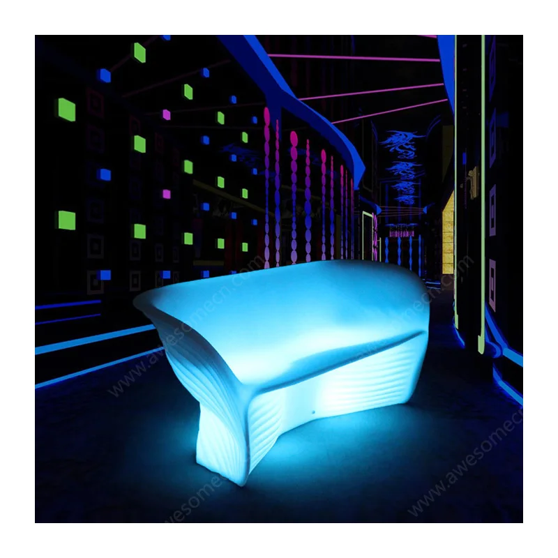 События на открытом воздухе Используйте PE Материал изменение цвета напор светодиодного дивана для ночного клуба