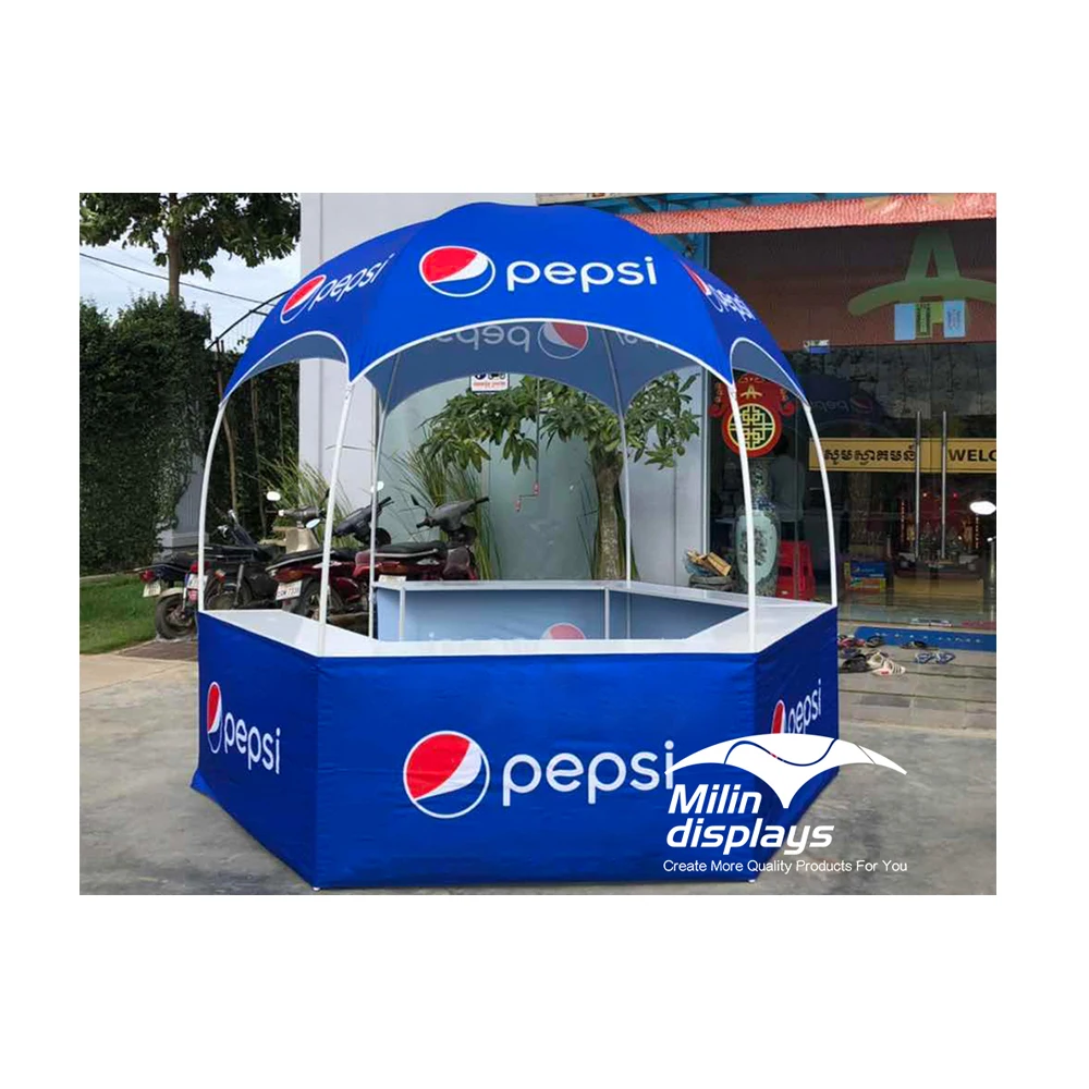10ft Hexagonal Kiosk Dome Tent Trade Show Tent Outdoor Food Tents For Promotion Event
