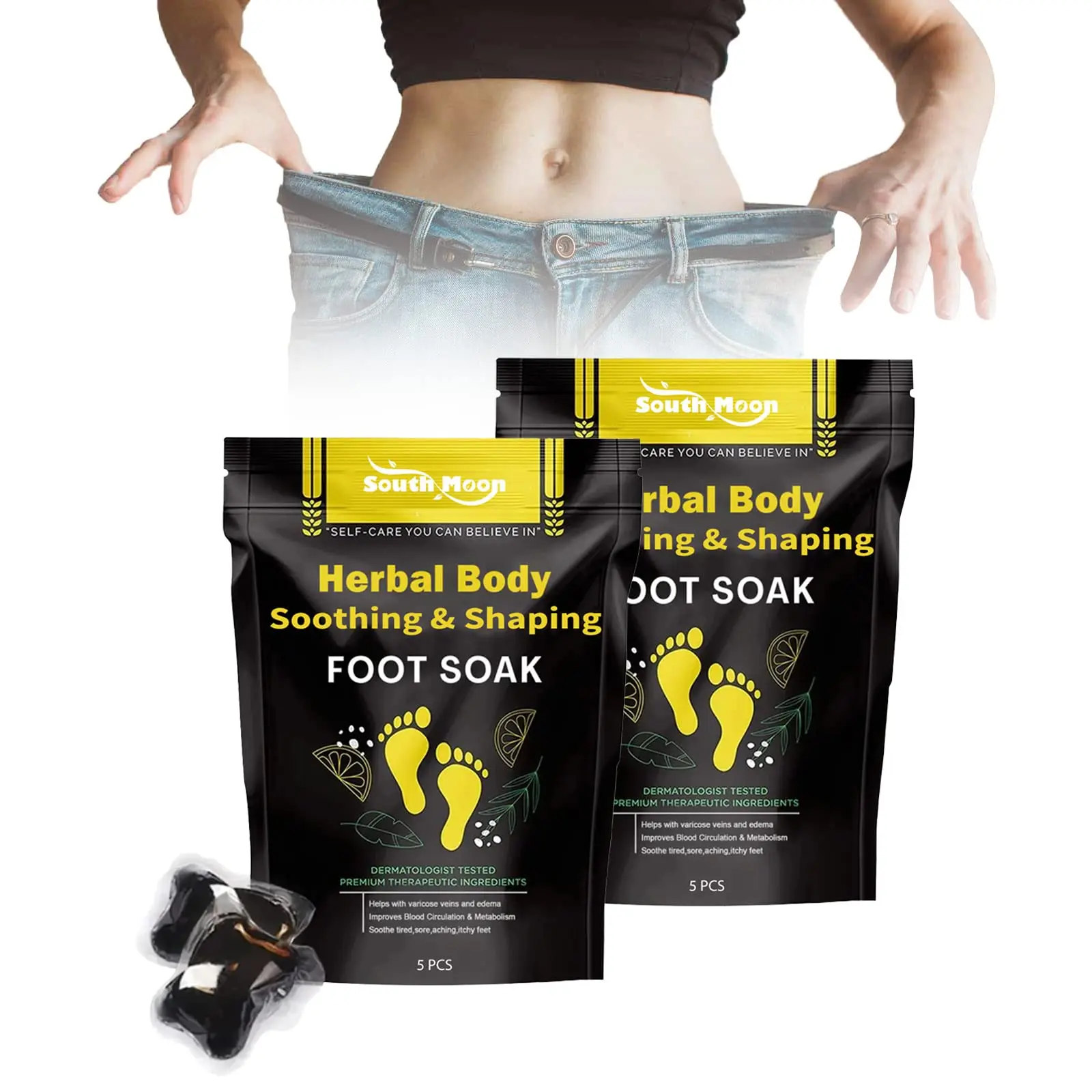 Травяные бусины для детоксикации и успокаивания ног