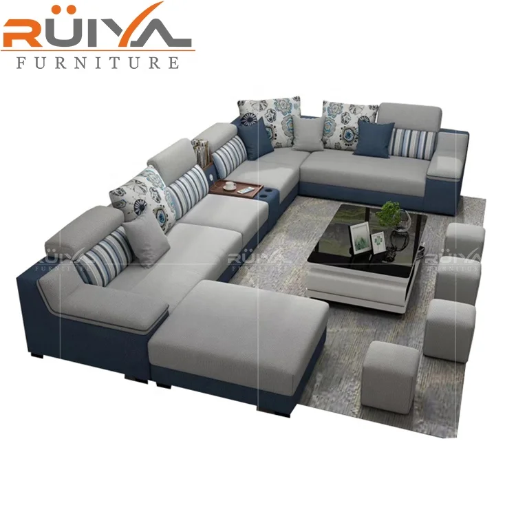 Fashionable Couch Living Room Furniture Factory Supplier Customizable,fabricsofa set,Living Room Sofa