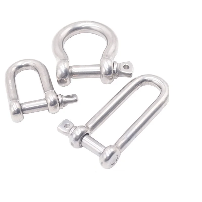 high-strength stainless steel marine rigging d shackle for anchor chain