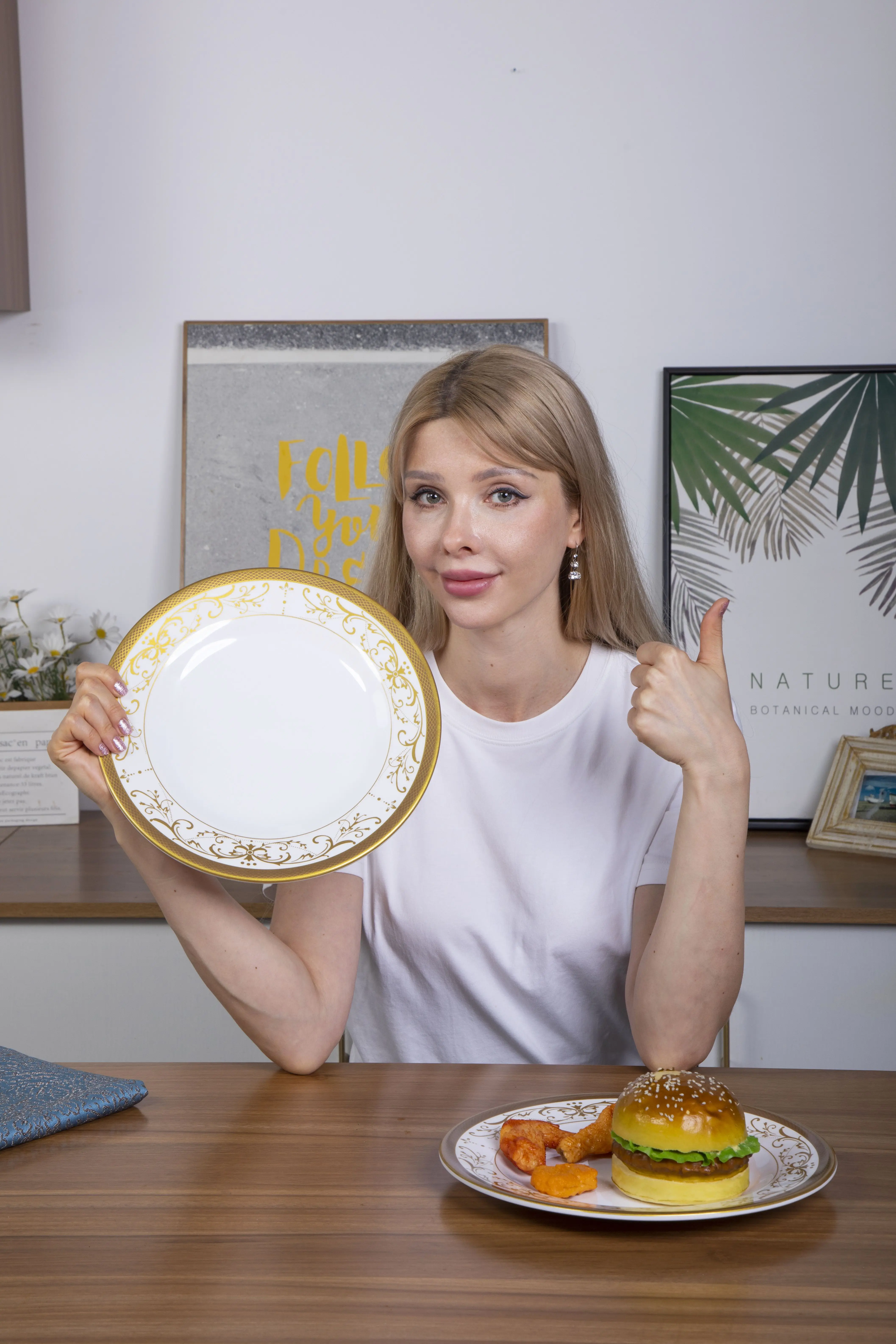 Wholesale Low Price Gold Pattern Custom Logo Halloween Bowl Melamine Plate