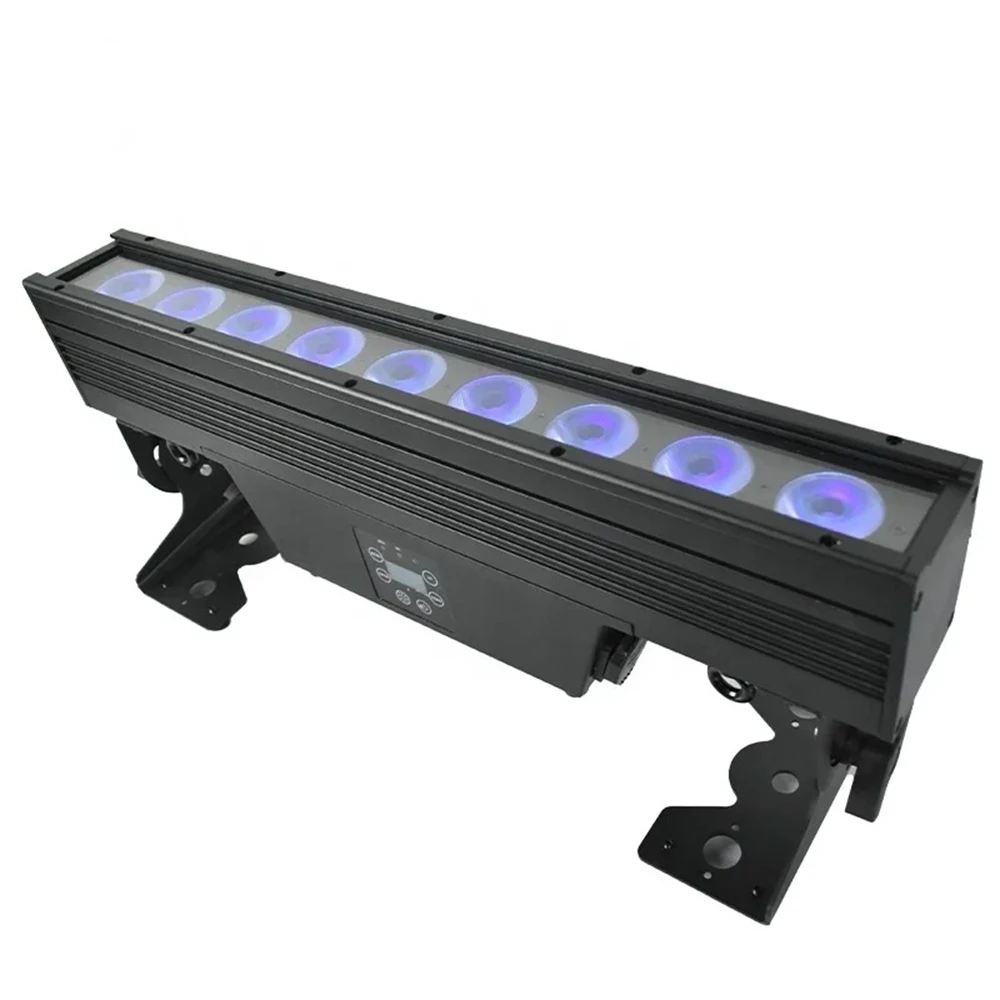 Outdoor Stage Lighting RGBWA UV DJ Disco TV Lights Wireless 9x18w Battery Wall Wash IP65 LED Bar