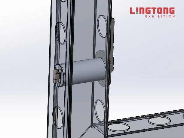 FS62-AC0021 Tool-free Handle Lock Aluminum and Steel Lock for FS62 System with System groove LingTong Factory Price