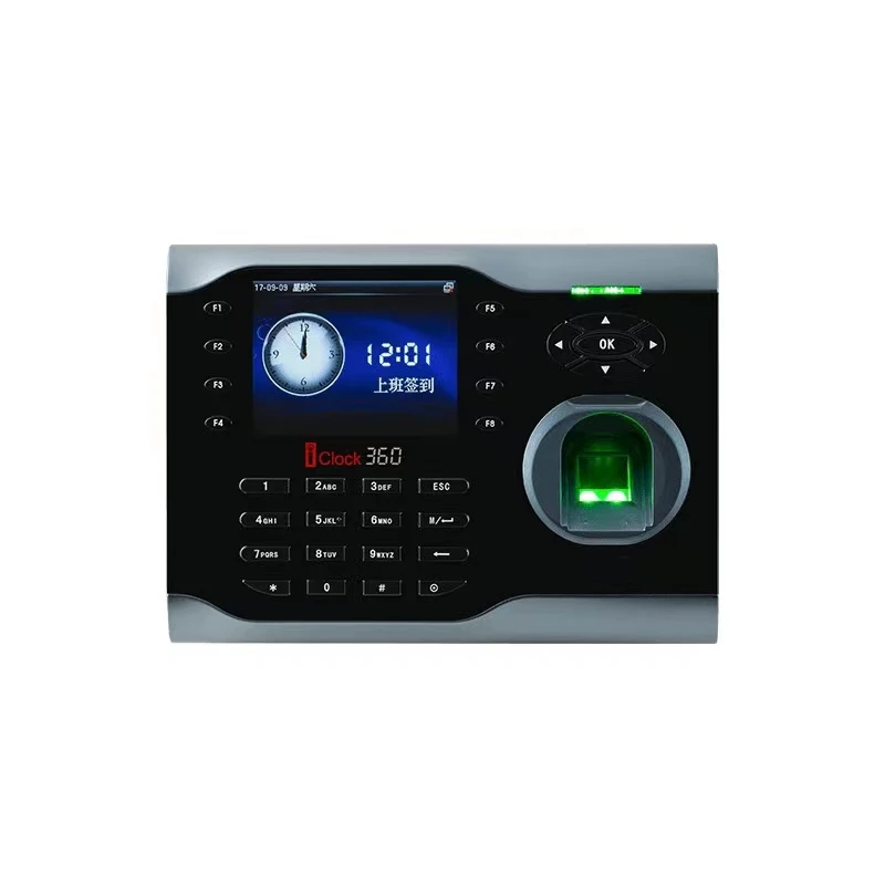 Cheapest Price of Linux Biometric Fingerprint Time Attendance Time Attendance with 3.5 inches color screen iclock360