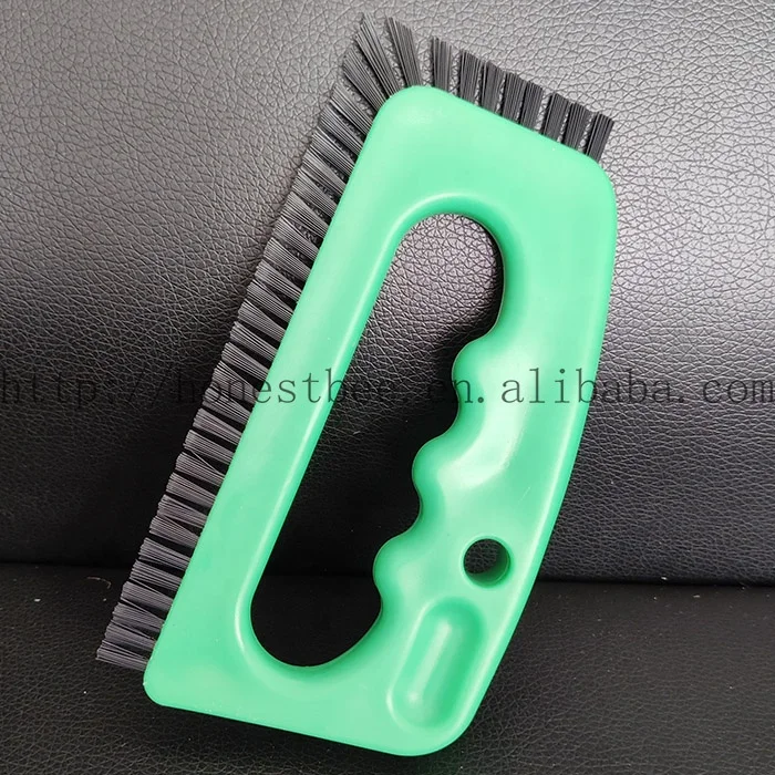 Ceramic Tile Brush Durable Hard Scrubbing Grout Cleaner Brush PP Handle Nylon Bristles Cleaning Brush for Tiles Floors Bathroom