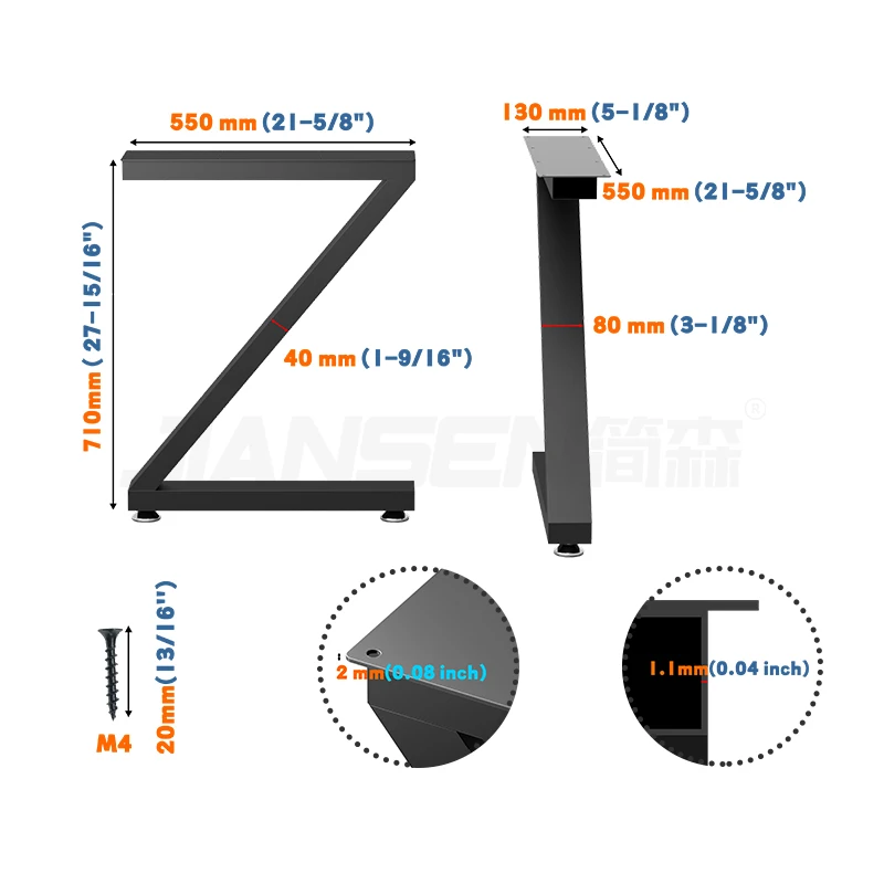 Custom Modern Metal Furniture Legs Black Table Accessories Table Metal Sofa Legs Table Legs For Furniture
