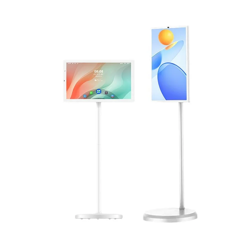 21.5 Inch Android Smart Gaming Monitor Touch Screen Rotatable WIFI Floor Standing Mini TV for Work Study Workout Smart TV