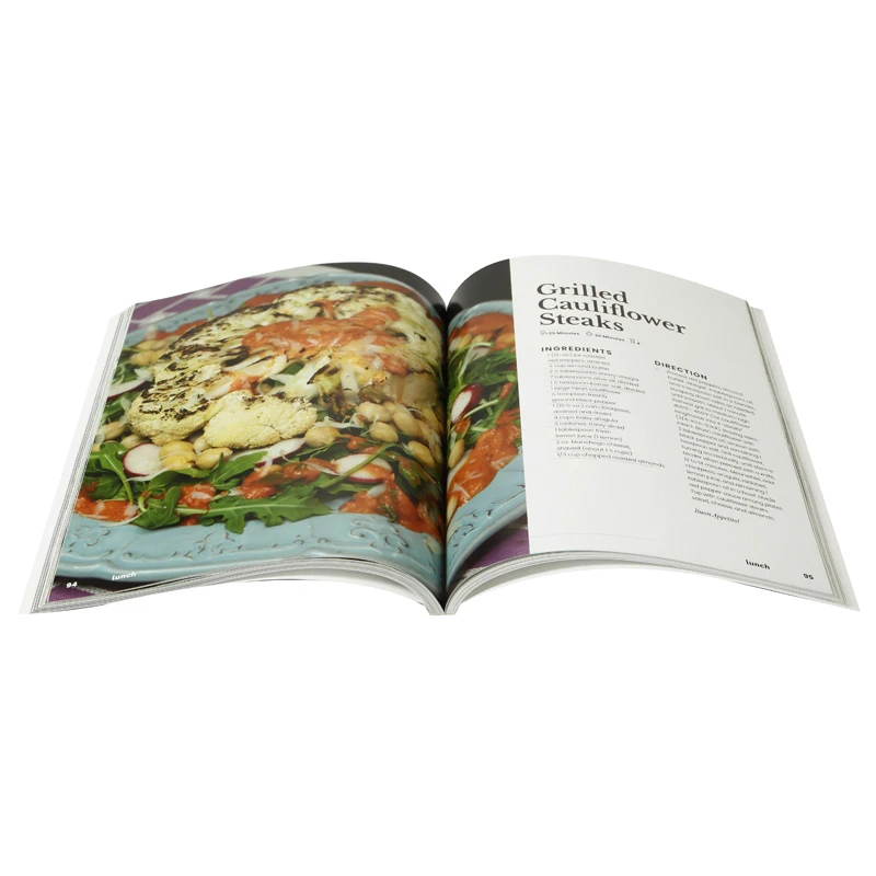 Customized Cookbook Printing Soft Cover Catalogue Book Printing softcover Prochure