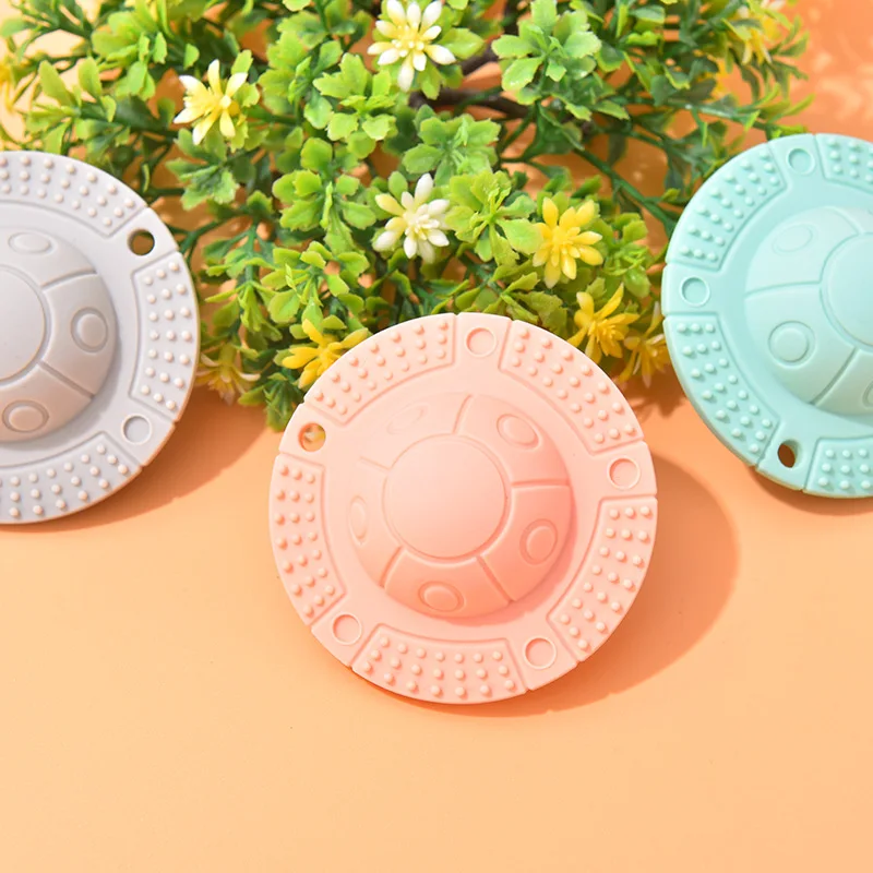 Best Seller UFO Spaceship Baby Teether Baby Molar Stick Newborn Silicone Chewing Gum
