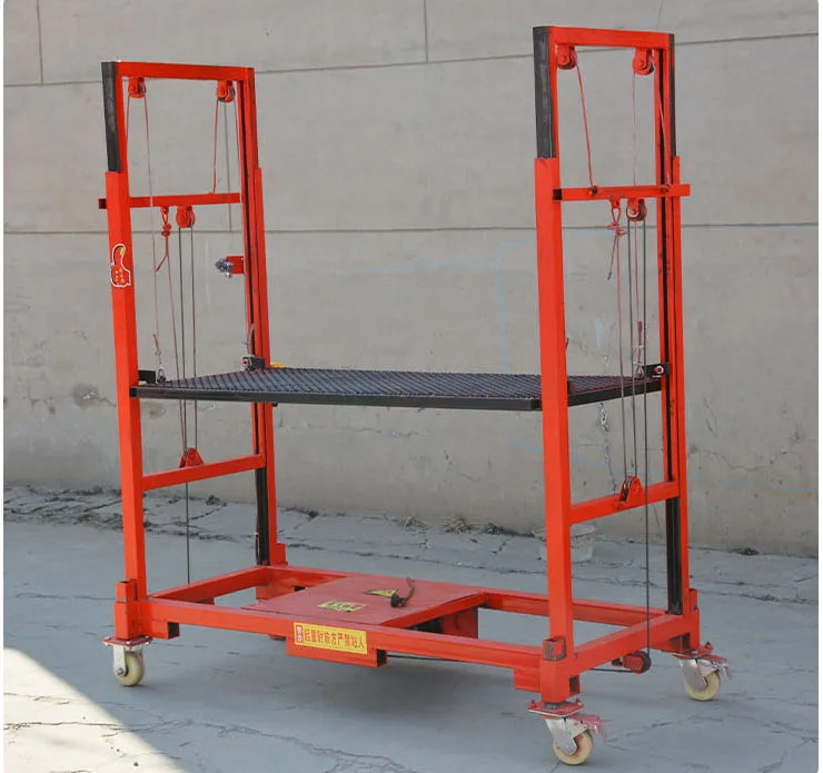 Secure ladders and scaffolding components Electric aluminum scaffolding lifts