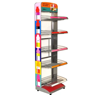 Beverage rack Metal Drink Display Rack POP Display