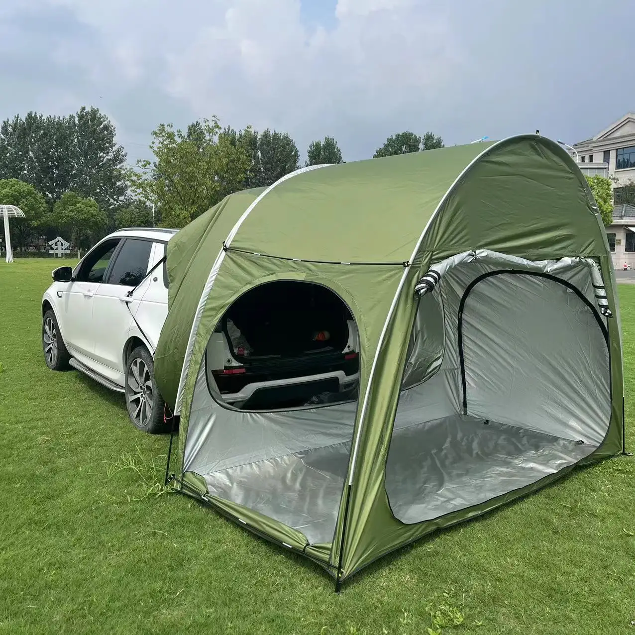 Self-driving multi-function SUV car rear tent Quick-open car trunk side canopy tent