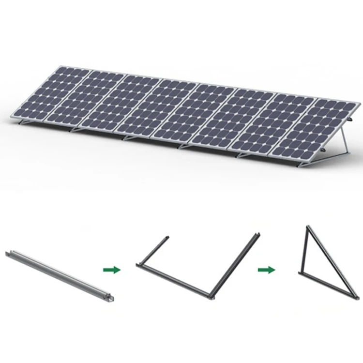 Aluminum 6005-T5 Solar Panel Mounting Bracket Structure Racks For Solar System