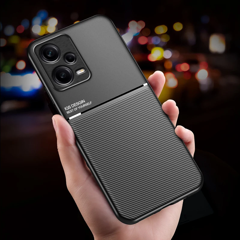 Luxury Original Shockproof Case Coque For Xiaomi Redmi Note 12 5G 4G Magnet Shell Case Camera Protector Cover Protective case